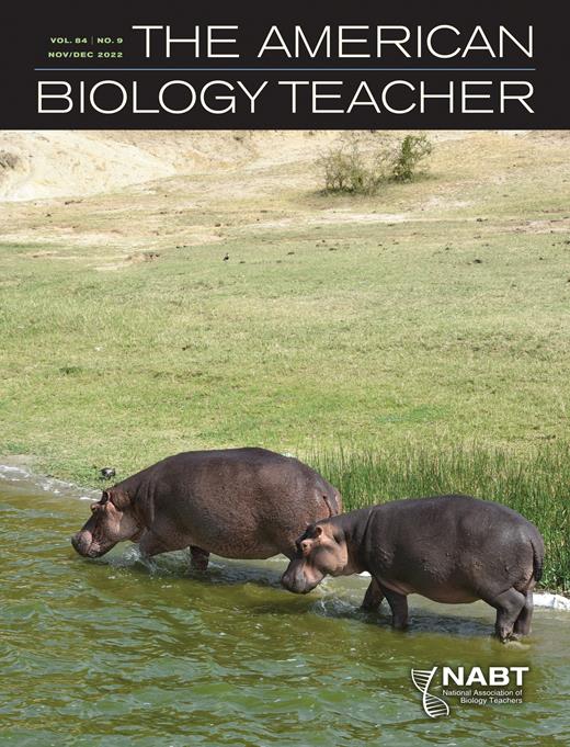 Cover of the American Biology Teacher journal.